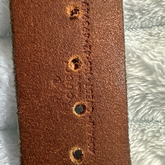 Gucci Brown Leather Belt with Gold Double G Buckle - Picture 8 of 12